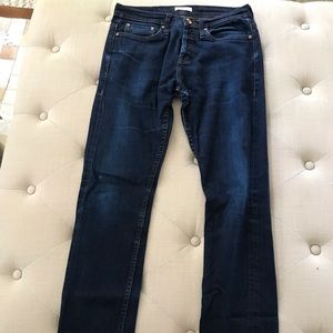 Unbranded style 222 dark wash denim jeans